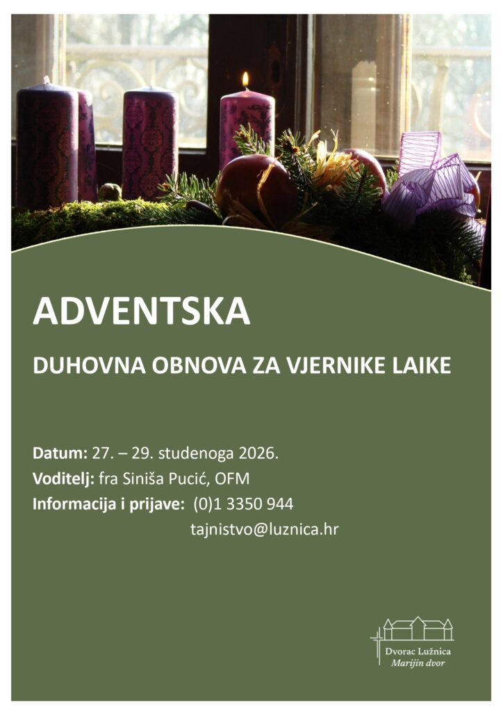 Adventska duhovna obnova za vjernika laike u Lužnici - studeni 2026.